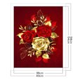 thumbnail image 2 of Tela para Bordar Rosa Dorada Full Algodón Ecológico 11CT 3 Hilos (03) Blanco, 2 of 9