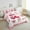 White Pink and Green, variant on Kawaii Bow Knot Bedding Set,Simple Bows Breathable Bed Set,Cute Cartoon Ribbon Printed Microfiber Down Comforter For Sofa Bedroom,Pink White Dreamy Duvet Insert
