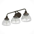 thumbnail image 5 of Hunter - Cypress Grove 3-light Onyx Bengal, Medium Size Vanity Light, Dimmable, Transitional Style, for Bedrooms, Dining, Living Rooms - 19258, 5 of 8