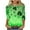 06 Green, variant on St. Patrick's Day T-Shirts, Women 3/4 Sleeve Tops and Blouses, Round Neck Shirt Women's Fashion Tees Casual Crewneck 3/4 Sleeved T Shirt Ladies Tops Blouses Shirt