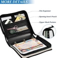 thumbnail image 4 of Japanese Samurai Stripes Lines Zipper Binder Bag 3 Ring Binder Bag,Large Capacity Durable Binder Organizer Bag, 4 of 8