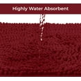 thumbnail image 6 of Bath Mat By LuxUrux-Extra-Soft Plush Bath Shower Bathroom Rug,1'' Chenille Microfiber Material, Super Absorbent Shaggy Bath Rug. Machine Wash & Dry (15 x 23, Maroon-red), 6 of 8