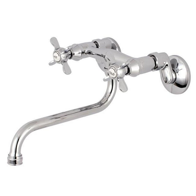 Kingston Brass KS115C Robinet de Salle de Bain Mural Réglable, Chrome Poli