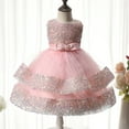 thumbnail image 3 of HomeGardon Clearance!Flower Girl Dress,Toddler Dress for Girls,Evening Dress Princess Dress Sequin Children's Dress Pearl Wedding Dress Girls Dress,1Y-5Y, 3 of 4