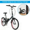thumbnail image 5 of Goplus 20'' Lightweight Adult Folding Bicycle Bike w/ 7-Speed Drivetrain Dual V-Brakes, 5 of 10
