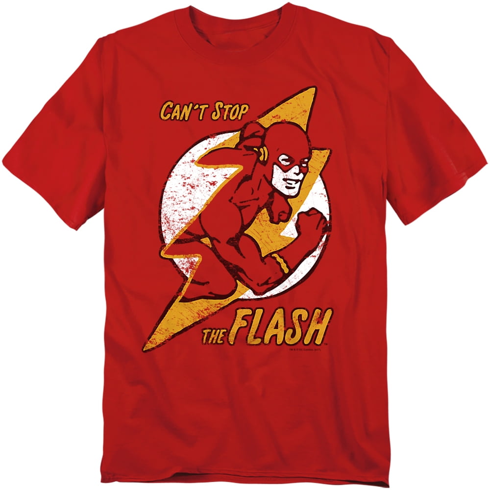 Elbenwald Maglietta Flash DC Comics - Logo Rosso Uomo Donna Unisex 100% Cotone - 4