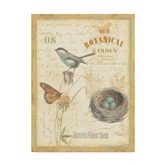 Trademark Fine Art 'Mon Jardin II' Canvas Art by Lisa Audit