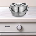 thumbnail image 3 of UPGRATOR 1Pack Flower Pattern Stock Pot Stainless Steel Durable Non-stick Camping Kitchenware, 3 of 8