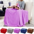 thumbnail image 7 of GustaveDesign 40 x 55 Inches Super Soft Coral Fleece Blanket, Lightweight Warm Flannel Fleece Throw Blanket for Home Decoration,Couch,Car,Travel "Purple", 7 of 7