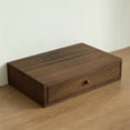 thumbnail image 1 of Elodie Wooden Desktop Organizer Creative Monitor Stand Riser for Desk Office Indoor 1 Drawer, 1 of 8