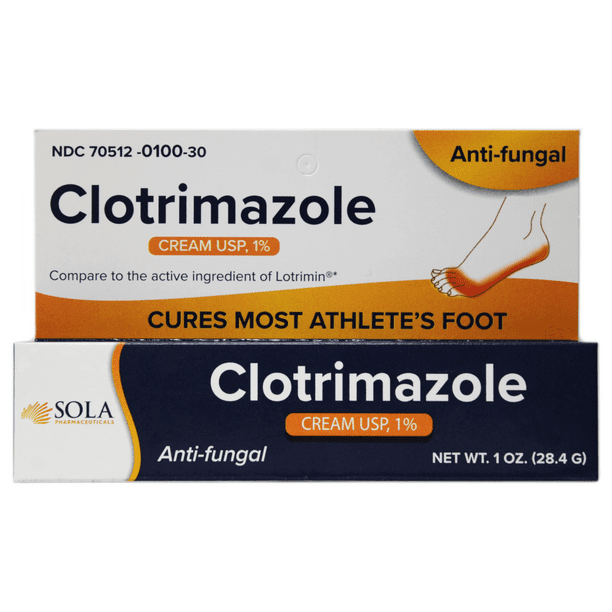 Sola Pharmaceuticals Clotrimazole AntiFungal Athlete's Foot Cream 11