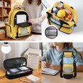 thumbnail image 5 of Bulopur Yellow School Bus Print Kids School Backpack Set 4 Pcs Breathable Durable Kids School Bag with Lunch Box, Pencil Case and Water Bottle Cover for Toddler Boys, 5 of 7