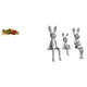 thumbnail image 1 of Figura decorativa de resina de José, Jesús y la familia del Conejo. Estatua de José durmiente, ideal para escritorio, estantería, oficina, coche o com, 1 of 8