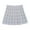A Light Gray, variant on Womens Plaid Skirt Spring Fall Casual Pleated Skirt A Line Mini Tartan Skirt Party Dance Relaxed Fit White S