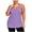 Purple, variant on Posijego Plus Size Workout Tops for Women Sleeveless Tank Tops Cross Back Tank Tops Athletic Running Yoga Tees