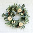 thumbnail image 4 of Fall Wreaths for Front Door, Artificial Maples Leaf Pumpkin Berry Wreath for Autumn Thanksgiving Halloween Indoors Outdoor Wreath Fall Decorations 15.75"(Dia), 4 of 4