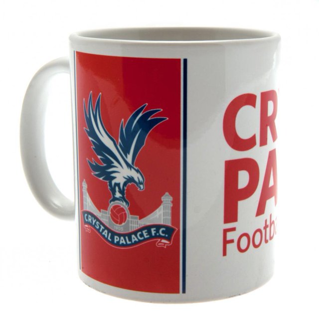 Crystal Palace FC - Taza con diseño rojo (Rojo/Blanco)