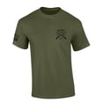 thumbnail image 2 of Patriot Pride Men's USA 250th Anniversary Historic Eagle & Soldiers Symbolism Short Sleeve T-Shirt, Patriotic Shirts for Men, Military Green-3X-Large, 2 of 2