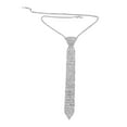 thumbnail image 3 of con diamantes imitación para hombre y mujer, accesorio decorativo ajustable para disfraz, joyería brillante para el cuello, cadena con Plata, 3 of 8