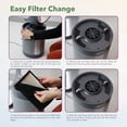 thumbnail image 6 of Hunter HPF520 ExtremeAir Tower Bladeless 9 Speed Air Purifier, Taupe, 6 of 8
