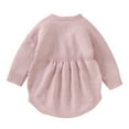 thumbnail image 3 of Sngxgn Baby Boy Romper Dress Ruffle Long Sleeve Bodysuit Onesie Tutu Dress (Pink,62), 3 of 9