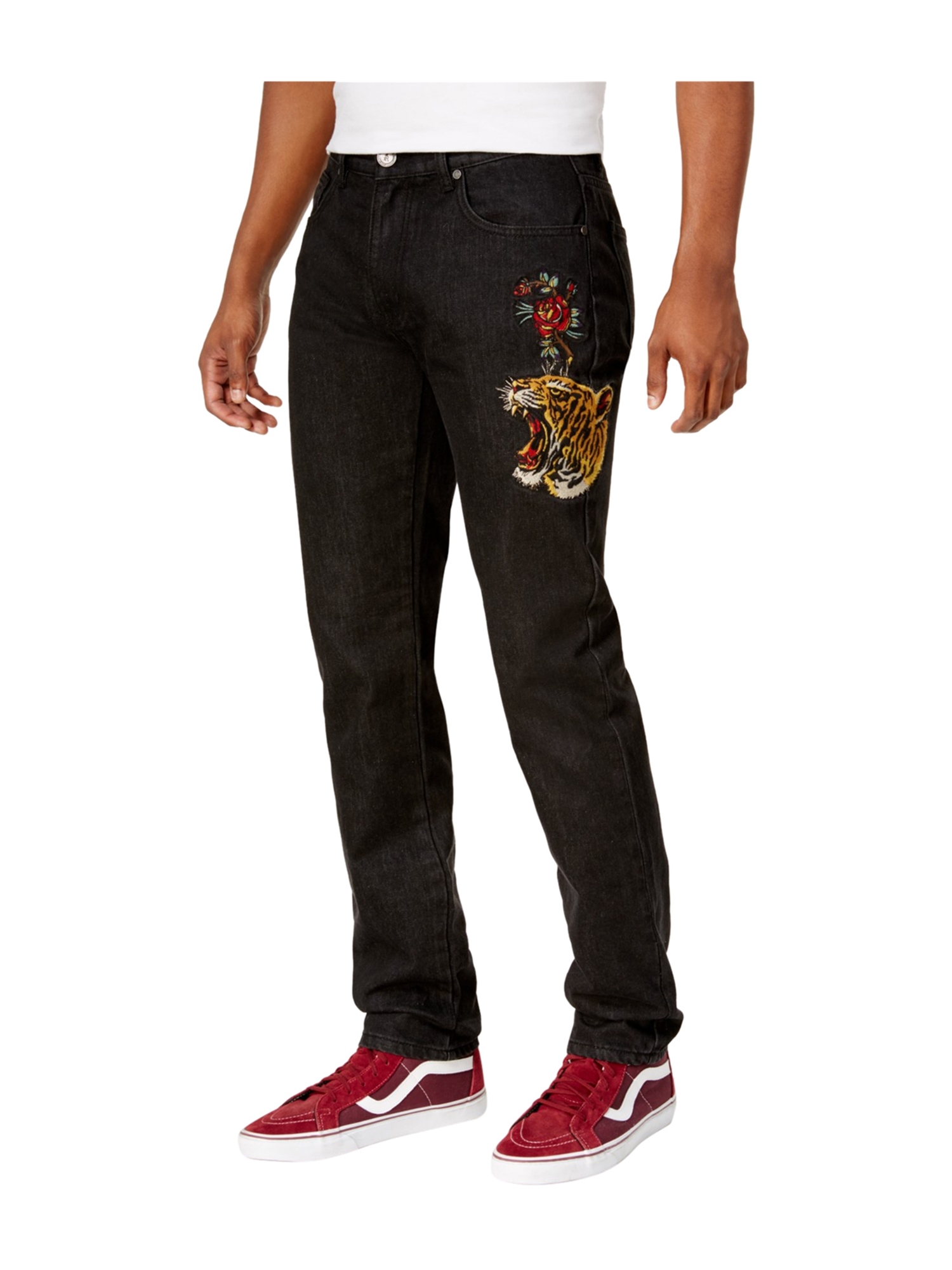 mens black jeans 38x32
