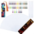 thumbnail image 1 of 50 Juegos de Marcadores en Sublimación, Marcadores de Metal de Aluminio en Bricolaje con Mangas de Marcador Transparente Borlas, 1 of 5