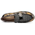 thumbnail image 2 of Women's Penny Loafers Plaid Lug Sole Sparkly Rhinestones Pearl Slip on Memory Foam, 2 of 7
