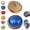 Blue, variant on Glitter dumpling squishy with box, 6 color options squishy toy for stress relief.