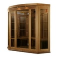 thumbnail image 3 of Dynamic Saunas Avignon 3-Person Corner Canadian Red Cedar Ultra Low EMF FAR Infrared Sauna, 3 of 10
