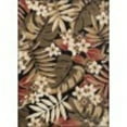 thumbnail image 3 of Hampton Transitional 4' x 5' Black and Red Polypropylene Indoor Area Rug, 3 of 8
