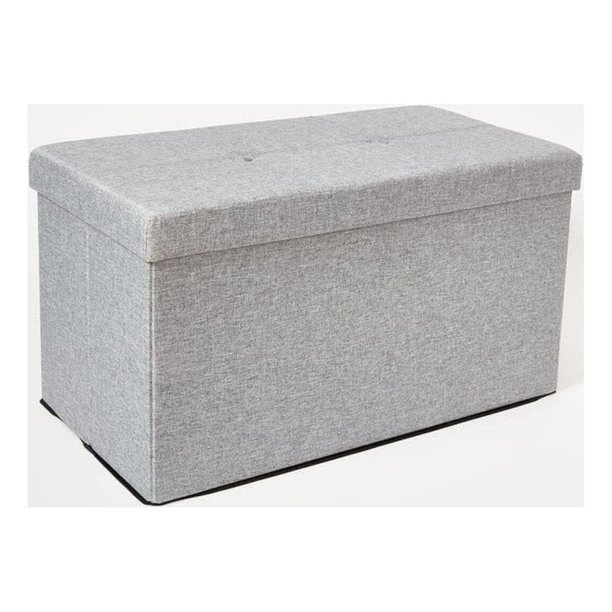 Collapsible Storage Ottoman Bench 16" D X 30" W X 16" H Small Space