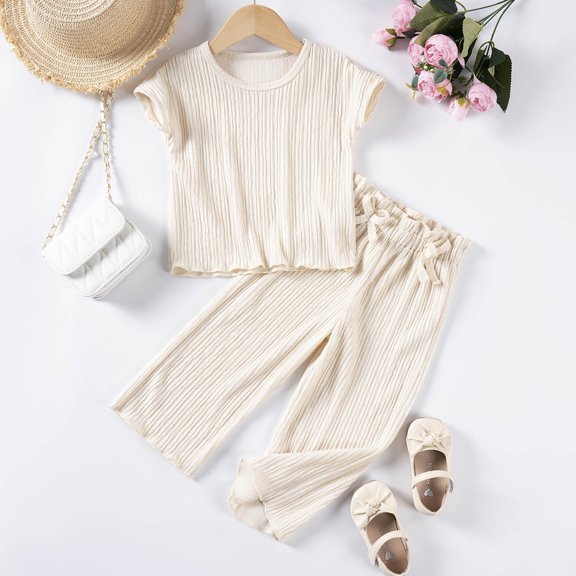 Girls Summer Clothing Toddler Two Piece Set Ropa De Niña De 9 Años 3T Girl Clothes Fall Kid Girl Clothes Spring Outfits for Girls 7-8