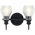 thumbnail image 4 of 45391BK Kichler Lighting Greeier - 2 Light Bath Vanity Approved for Damp Locations - with Transitional inspirations - 10.25 inches tall by 14.25, 4 of 4