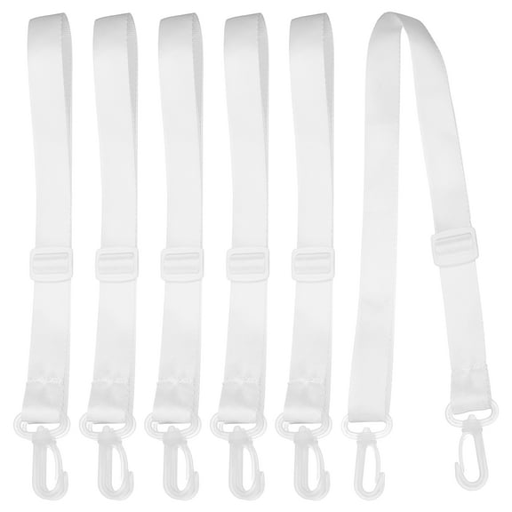 6Pcs Water Bottle Holder Lanyard, Adjustable Crossbody Water Bottle Sling Strap Carrying Bottles Holder Shoulder for Outdoor Hiking Camping, White