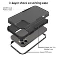 thumbnail image 4 of Kaleidio Case For iPhone 13 Pro Max (6.7") [Impact Protector] Hybrid Slim [Anti-Slip] Tough Cover [Black], 4 of 7