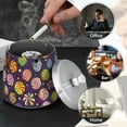 thumbnail image 4 of Yayeee Ashtray with Lid for Cigarette Smokeless Stainless Steel Home Ash Holder, Galactic Candy, 4 of 7