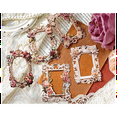 thumbnail image 3 of 60 Sheets Retro Background Decorative Paper Scrapbook Paper,Relief Flower Lace Frame Vintage Paper Embossed Floral Frame, 3 of 8