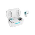 thumbnail image 3 of Auriculares Auriculares compatibles con Bluetooth Pantalla digital Auriculares con cancelación de ruido Música de alta fidelidad de baja latencia con micrófono Blanco 1 par Inevent EL005252-02B, 3 of 7