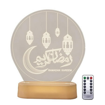 

Viugreum Ramadan Decoration Lamp Festival Hanging 3D Disc Light