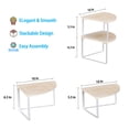 thumbnail image 3 of Countertop Organizer Corner Shelf, 2-Tier Adjustable Stackable Corner Shelves for Kitchen, Spice Rack, Coffee Area, Over Sink, Bathroom, Dresser Table, Corner Counter Shelf Stand, Rustic Brown, 3 of 9
