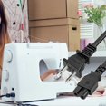 thumbnail image 5 of Brother Sewing Machine Power Cord, 6FT AC Power Cable Compatible with Brother, Singer, Bernina, White, Baby-Lock, Viking and Pfaff Sewing Machine cs6000i, 5 of 5