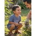 thumbnail image 6 of BemeyourBBs Toddler Boys Summer Daddy's Bestie Clothes Infant Baby Boy Dadd's Day Outfit Short Sleeve Embroidery Letters T-shirt with Elastic Waist Shorts Set Toddler Boy Summer Outfit, 6 of 9