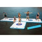 Island Hopper Buddy 12 Foot Inflatable Swimming Water Platform
