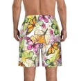 thumbnail image 3 of Kdxio Butterflies2 Pattern Mens Casual Shorts - Drawstring Summer Beach Sports Shorts for Men, 3 of 9