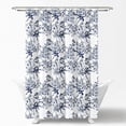 thumbnail image 5 of Lush Decor Blue/White Botanical Garden Floral Shower Curtain, 72" x 72", 5 of 8