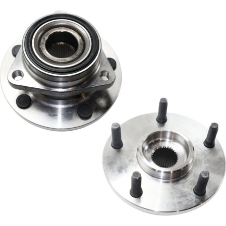 Zynkor 2pcs Wheel Hub Assembly Front Left Driver Right Passenger Side with ABS Sensor 5 Lugs 4WD 2WD for Dodge for Ram 1500 3.9L/5.2L/5.9L 1994-1999 52008220 515006