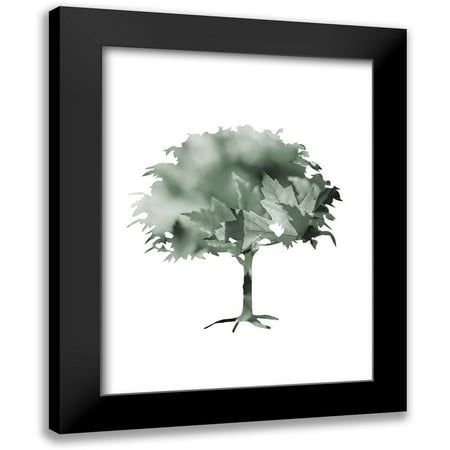 Phillip, Jamie 12x14 Black Modern Framed Museum Art Print Titled - Aqua Tree 3