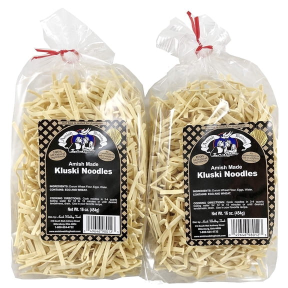 Amish Wedding Kluski Noodles, 16 Ounce Bag (Pack of 2)