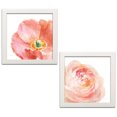 thumbnail image 1 of Gango Home Decor Contemporary Garden Poppy & Rose on White by Danhui Nai (Ready to Hang); Two 12x12in White Framed Prints, 1 of 5